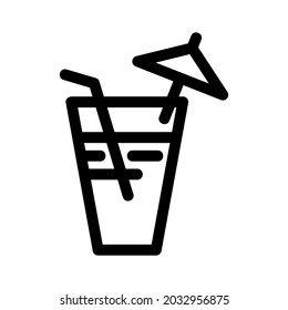 juice icon or logo isolated sign symbol vector illustration - high quality black style vector icons
