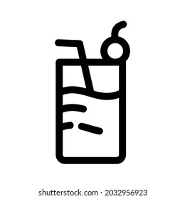 juice icon or logo isolated sign symbol vector illustration - high quality black style vector icons
