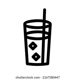 juice icon or logo isolated sign symbol vector illustration - high quality black style vector icons
