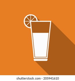 juice icon with long shadow