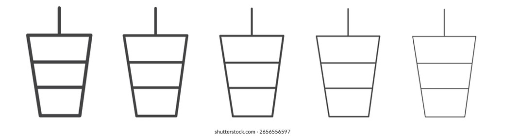Símbolo de Vector de ilustración de contorno de icono de jugo
