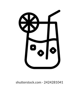 Juice icon. sign for mobile concept and web design. vector illustration