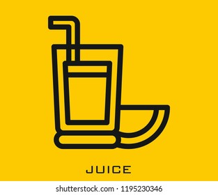 Juice icon signs