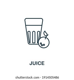Juice icon. Simple element from drinks collection. Creative Juice icon for web design, templates, infographics and more