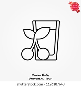 Juice icon vector