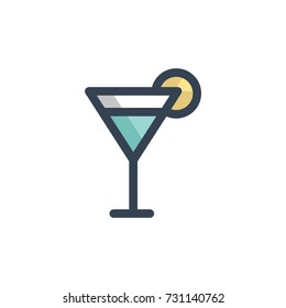 juice icon vector. juice filled outline style design