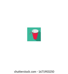 Juice icon vector - glass of fruit juice