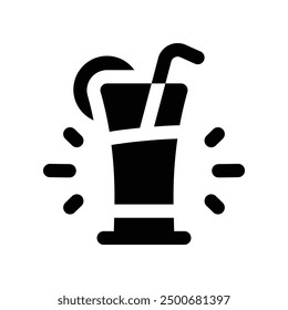 juice icon. vector glyph icon for your website, mobile, presentation, and logo design.