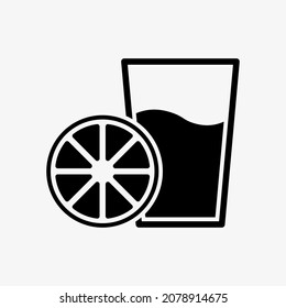 Juice-Symbol. Vektorgrafik einzeln auf weißem Hintergrund.