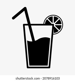 Juice icon. Vector illustration isolated on white background.