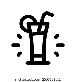 juice icon. vector line icon for your website, mobile, presentation, and logo design.