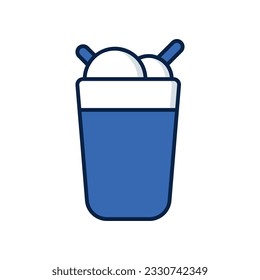 Icono de jugo, ilustración de material vectorial.