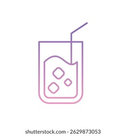 Icono de jugo Vector ilustración de stock