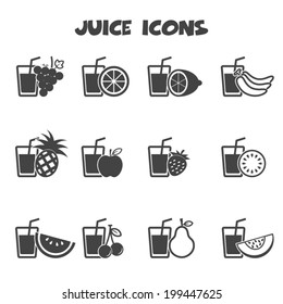 Juice Icons, Mono Vector Symbols