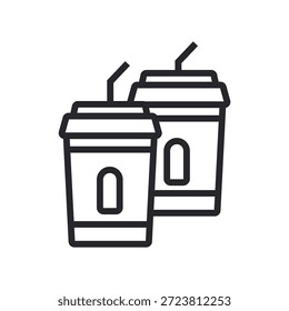juice icons outline and Flat Style,transparent background