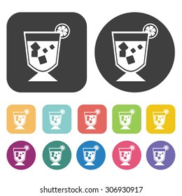 Juice icons set. Vector Illustration eps10
