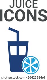 Juice icons, icons vector Drinks Symbol vector