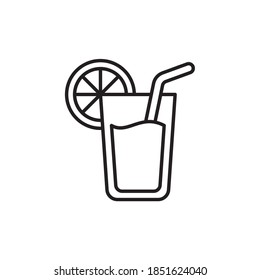 Juice illustration style outline icon. EPS 10 File