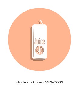 Juice jar badge icon. Simple glyph, flat vector of drink icons for ui and ux, website or mobile application