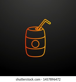 Juice in jar nolan icon. Elements of fast food set. Simple icon for websites, web design, mobile app, info graphics