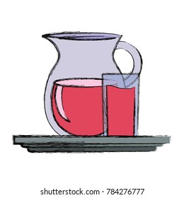  juice jar  vector illustration