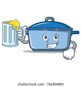 With juice kitchen character cartoon style