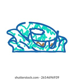 juice kiwi splash doodle icon sketch vector. juice kiwi splash sign. isolated symbol illustration