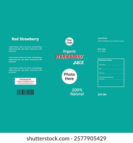 Juice Label design Modern And Simple