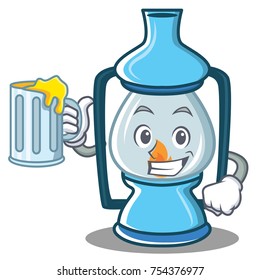 With juice lantern character cartoon style