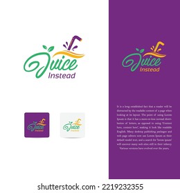 Juice logo, Juice bar logo design template