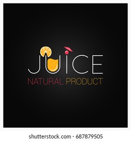 juice logo design background