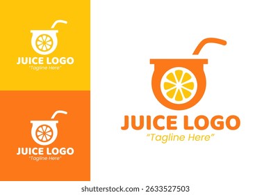 Juice Logo Design Fresh Fruit Juice Logo for Healthy Beverage Branding