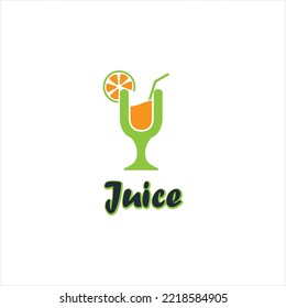 juice logo design vector illustration