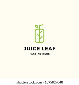 juice logo for drinks vector icon illustration