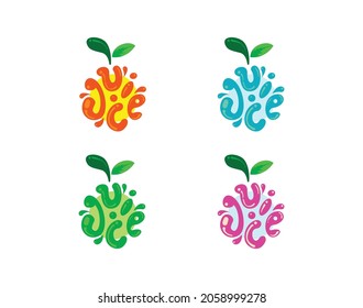 Juice logo, fluid logo design, logo design for juice