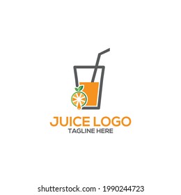 Icono De Logotipo De Jugo Y Plantilla