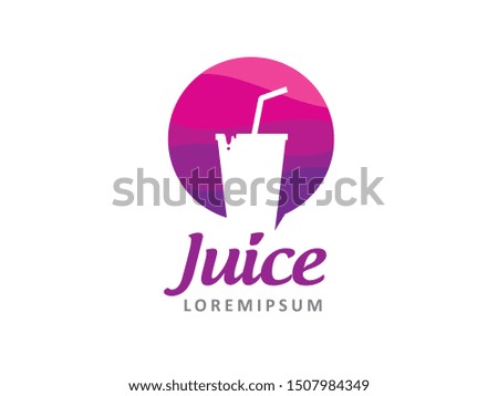 Juice logo symbol or icon template