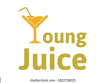 Saft Logo, Vektorgrafik Premium Vektor. Frischer Saft, Logo für süße Getränke Premium Vector, Logo-Designs für Fruit Drink Logo, Vektorgrafik für Saft Logo-Vorlage.