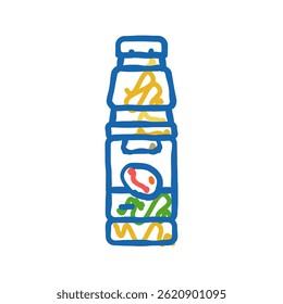 juice mango fruit doodle icon sketch vector. juice mango fruit sign. isolated symbol illustration