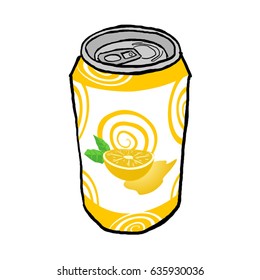 juice in metal can