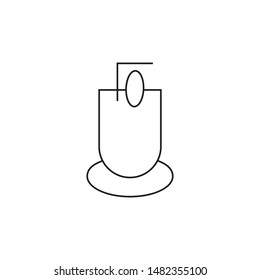 Juice minimal line icon vector