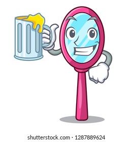 With juice mirror on the character dressing table
