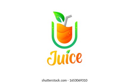 Juice Modern Gradient Colorful Logo