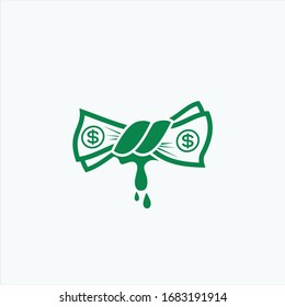 juice and money logo design inspiration vector template.juice dollar logo inspiration.