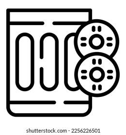 Vector de contorno de icono de jarra de jugo. dieta vegetal. Bebida fresca