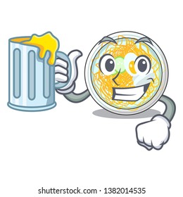 With juice naengmyeon isolated with in the character