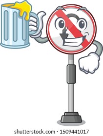 With juice no u turn isolated the mascot