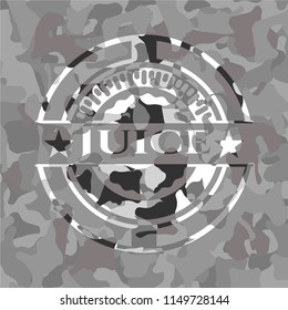 Juice on grey camo texture