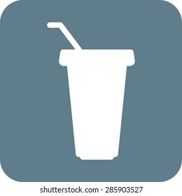 Juice, orange, cup icon vector image. Can also be used for eatables, food and drinks. Suitable for use on web apps, mobile apps and print media
