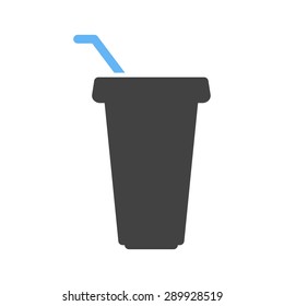 Juice, orange, cup icon vector image. Can also be used for eatables, food and drinks. Suitable for use on web apps, mobile apps and print media